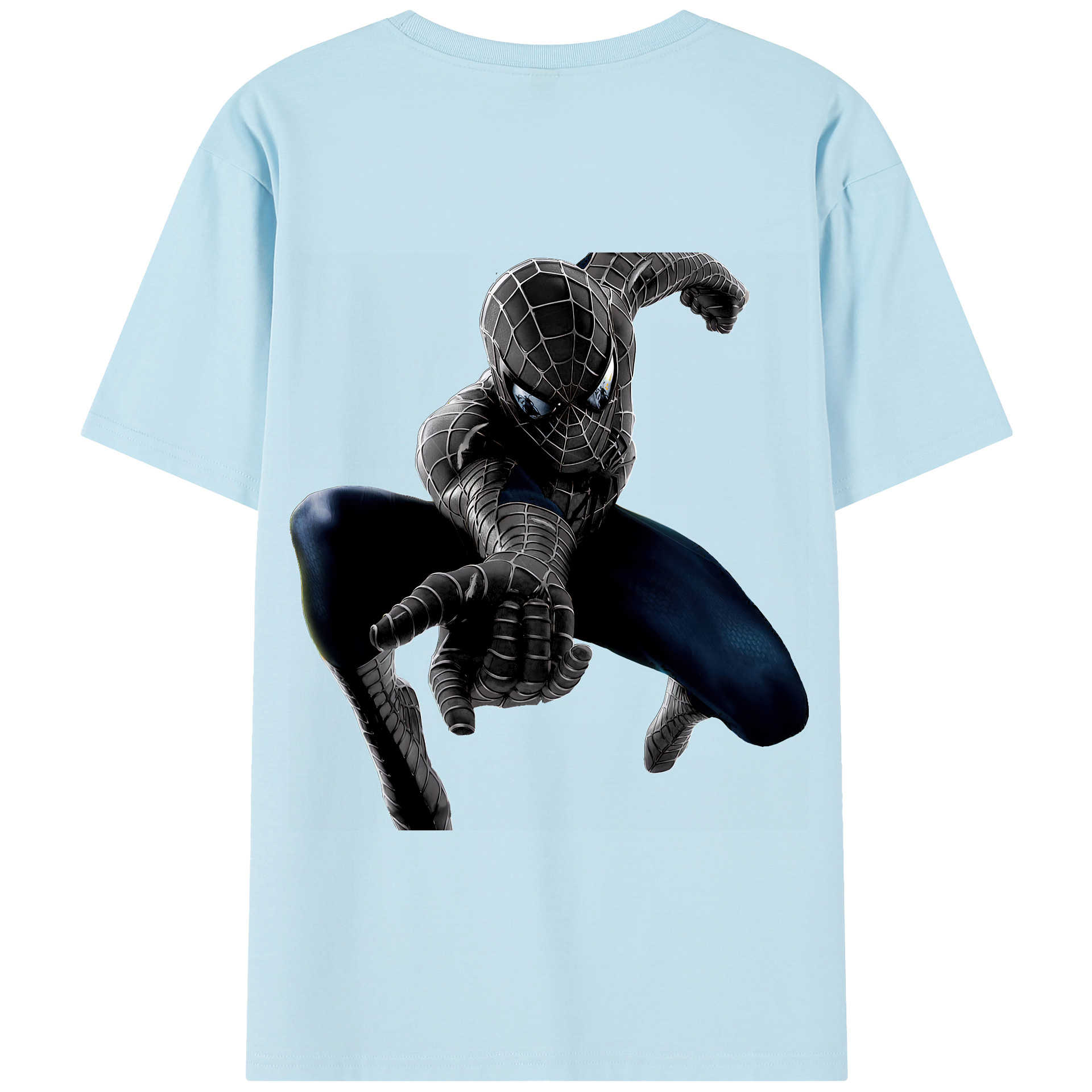 （画像用） Spider Man スパイダーマン 綿100％半袖Tシャツ（背面プリント）